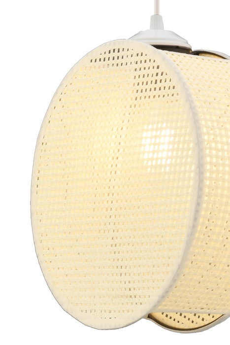 Opviq Lámpara de araña Drum - Blanco